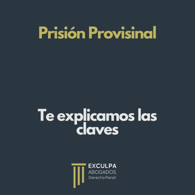 La prisión provisional, también conocida como "prisión preventiva", es una medida cautelar de carácter excepcional que se aplica en el ámbito judicial cuando concurren una serie de presupuestos legales que justifican la privación de libertad del investigado mientras se desarrolla un proceso penal. Dichos supuestos legales están regulados en el art. 503 de la LECrim. 

¿Por qué se decreta la prisión provisional?

- Motivos bastantes de criminalidad: No bastan meros indicios frágiles de criminalidad. Es necesario indicios sólidos y razonables. 
- Gravedad del delito y penas previstas: La gravedad de los delitos imputados a los hechos que se investigan ha de ser un factor determinante. La prisión preventiva está contemplada para casos en los que se prevén penas iguales o superiores a 2 años -con matices-. 
- Riesgo de fuga: Esto implica que la persona investigada presenta un alto riesgo de escapar de la jurisdicción del tribunal y evitar enfrentar el proceso penal. 
- Riesgo de reiteración delictiva: Este riesgo debe estar respaldado por indicios sólidos y no meras conjeturas. 

¿Cuándo finaliza la medida de prisión provisional?

El plazo máximo es de un año, para las penas privativas de libertad igual o inferior a tres años; o de dos años si está siendo investigado por algún hecho delictivo con una pena aparejada superior a tres años. Dichos plazos podrán ser objeto de prórroga de manera excepcional.

#DespachoPenalista
#AbogadoPenal
#DerechoPenal
#CriminalLaw
#Abogacia
#JusticiaSevilla
#prisión 
#PrisiónPreventiva