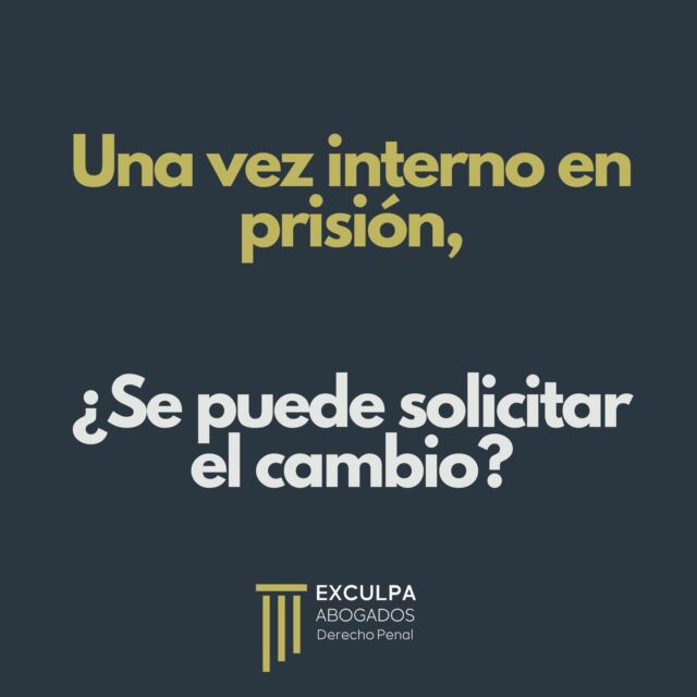 La respuesta es sí: se puede solicitar el cambio de centro penitenciario a través de una instancia presentada por el propio interno.

La solicitud irá dirigida a la Dirección General de Instituciones Penitenciarias y en ella deberá referirse:
-	Centro al que solicitamos el traslado
-	Motivos por el que solicitamos el traslado
-	Fundamentación jurídica que justifique el traslado

También deberá aportarse toda aquella documentación que sirva para acreditar lo manifestado en la solicitud de traslado (Padrón municipal, datos familiares, etc.).

El desarraigo social de los penados suele ser el principal motivo por el que se solicita el traslado de centro penitenciario. El mero hecho de que el interno se encuentre lejos de sus familiares y amigos puede suponer un grave perjuicio a su resocialización y a su estancia en el centro.
·
·
·
·
·
#Abogado
#AsesoriaLegal
#Derecho
#Justicia
#ConsultaJuridica
#BufeteDeAbogados
#Prision
#DerechoPenitenciario
#DerechosHumanos